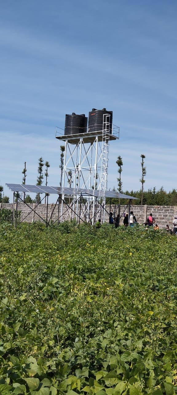 Borehole Solarization in Gatundu by MySolar Kenya. Solar Panels for a Borehole in Kenya