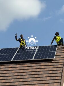 10Kw Hybrid Solar System Installation in Ngong, Kenya. With Lithium batteries and 570W Solar Panels in Kenya. 10Kw Solar Package in Kenya